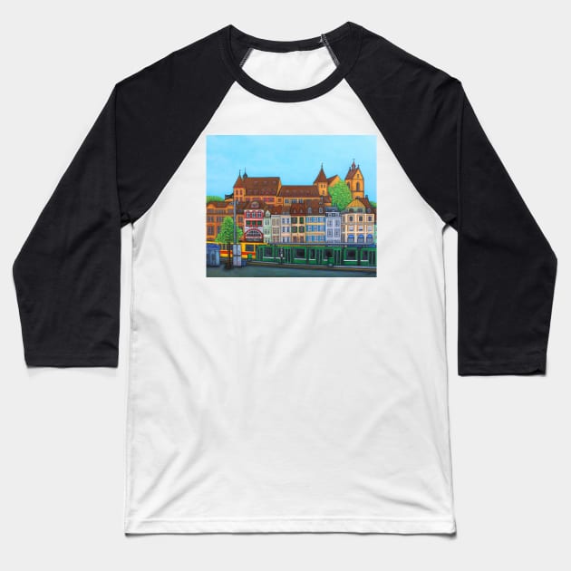 Barfusserplatz Rendez-vous Baseball T-Shirt by LisaLorenz